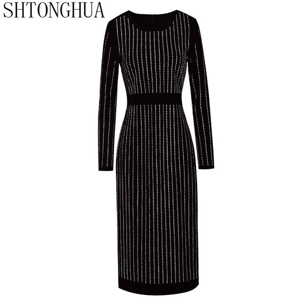 shtonghua luxury runway 2019 new arrival women's long sleeve rhinestone bodycon dress women black long dress, Black;gray
shtonghua luxury runway 2019 new arrival women's long sleeve rhinestone bodycon dress women black long dress, Black;gray