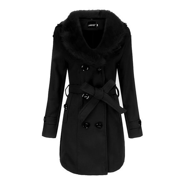 fashion women's woolen coat 2019 winter long female windbreaker villus lapel neck collar women's coat wholesale, Black
fashion women's woolen coat 2019 winter long female windbreaker villus lapel neck collar women's coat wholesale, Black