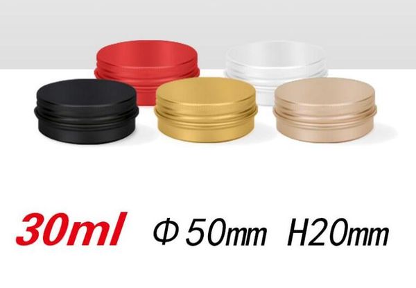 30ml empty refillable aluminum jar black gold red ilver metal tin 30g 1oz co metic container craft packaging
30ml empty refillable aluminum jar black gold red ilver metal tin 30g 1oz co metic container craft packaging