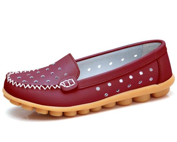female shoes women flats casual shoes leather 033, Black