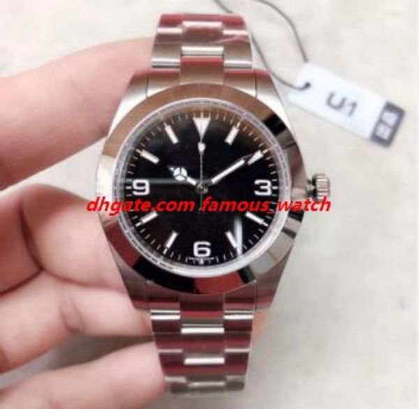 u1 factory fashion men wristwatch black dial 214270 39mm silver stainless steel bracelet automatic luxury watch ing, Slivery;brown
u1 factory fashion men wristwatch black dial 214270 39mm silver stainless steel bracelet automatic luxury watch ing, Slivery;brown