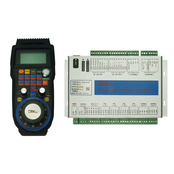 4 axis 6 axes mach3 usb motion control card cnc standard board 4 6 wireless hand wheel controller
4 axis 6 axes mach3 usb motion control card cnc standard board 4 6 wireless hand wheel controller