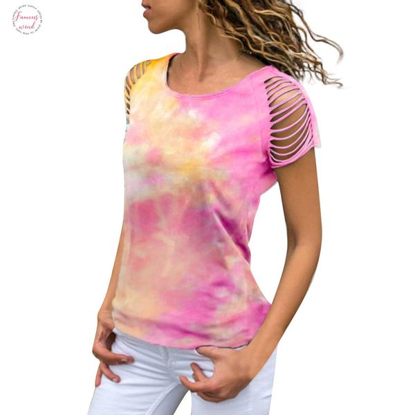 рубашки женские cold shoulder топы выдалбливают тенниска женщины топы tie dye мода tshirt женщин корейский одежда tee shirt femme, White
рубашки женские cold shoulder топы выдалбливают тенниска женщины топы tie dye мода tshirt женщин корейский одежда tee shirt femme, White