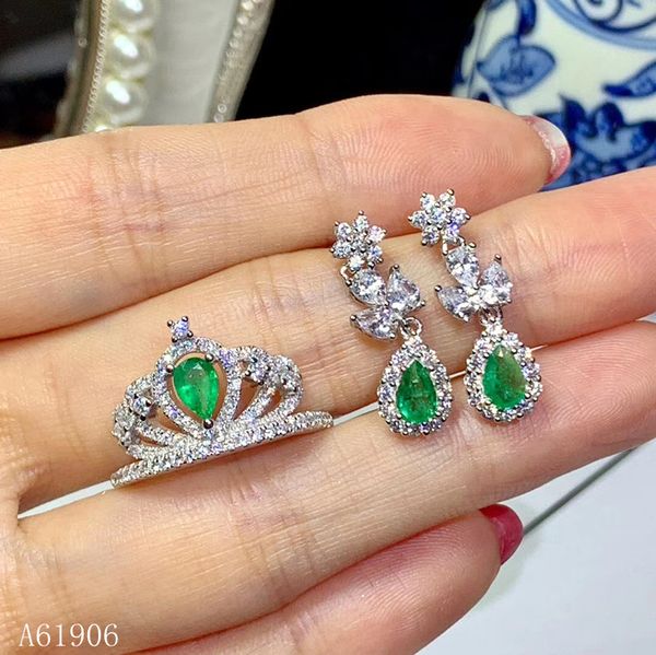 kjjeaxcmy boutique jewelry 925 sterling silver inlaid natural emerald jewelry female ring earrings set support detection luxury, Black
kjjeaxcmy boutique jewelry 925 sterling silver inlaid natural emerald jewelry female ring earrings set support detection luxury, Black