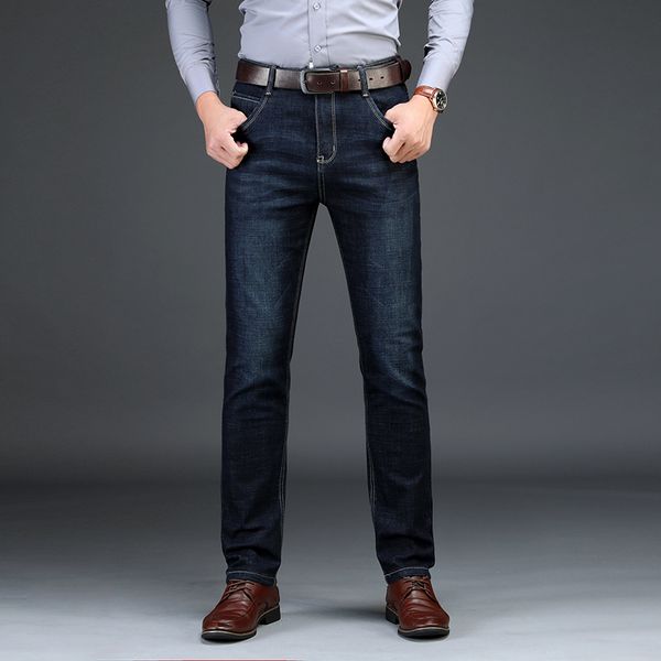 2019 new men's jeans soild pants korean style elasticity casual trousers cool stretch man denim pants autumn winter jeans, Blue
2019 new men's jeans soild pants korean style elasticity casual trousers cool stretch man denim pants autumn winter jeans, Blue