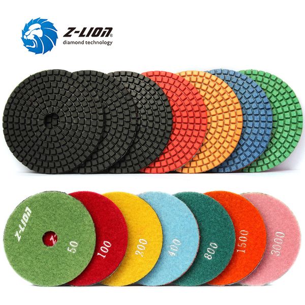 z-lion 4" diamond polishing pads 7 pcs set wet polishing for concrete marble granite stone counterdiamond grinding pads
z-lion 4" diamond polishing pads 7 pcs set wet polishing for concrete marble granite stone counterdiamond grinding pads