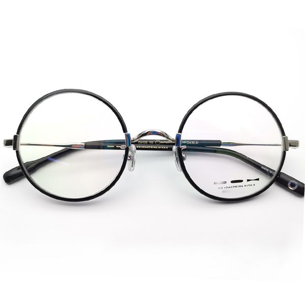 metal stainless steel retro round prescription eyeglasses frame 48-23-145, Black
metal stainless steel retro round prescription eyeglasses frame 48-23-145, Black