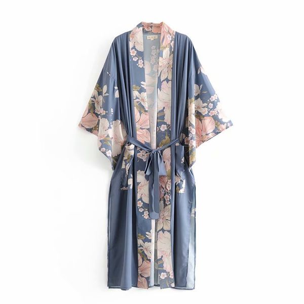 bell dang 65-6060 european and american fashion orientation printed gown kimono, Black;brown
bell dang 65-6060 european and american fashion orientation printed gown kimono, Black;brown