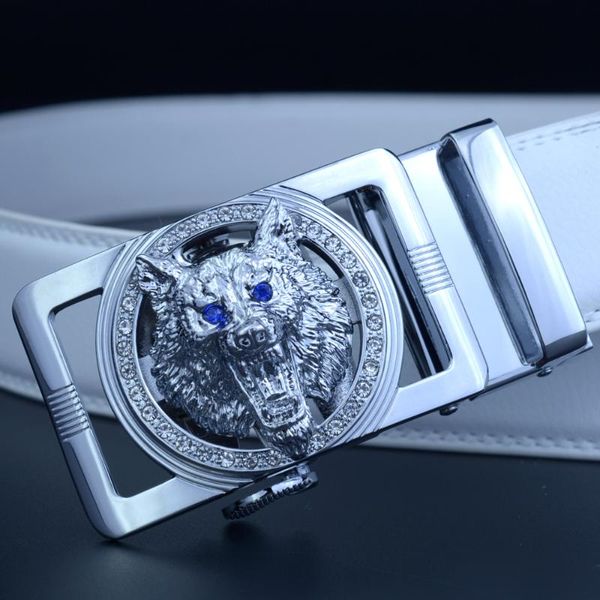 wholesale belt 2018 sell brand wolf head automatic buckle leather men belt 110cm-130cm white belts for men, Black;brown 
wholesale belt 2018 sell brand wolf head automatic buckle leather men belt 110cm-130cm white belts for men, Black;brown