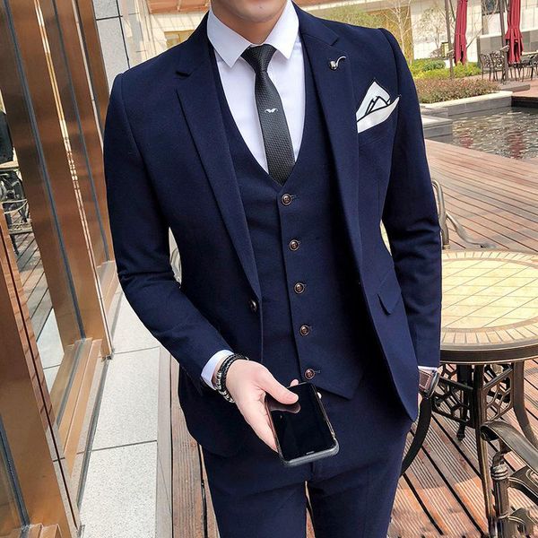 fashion men's suit slim fit solid color suit three-piece suit (blazer+ pants + vest) wedding groom groomsmen dress bridesgroom prom tux, Black;gray
fashion men's suit slim fit solid color suit three-piece suit (blazer+ pants + vest) wedding groom groomsmen dress bridesgroom prom tux, Black;gray