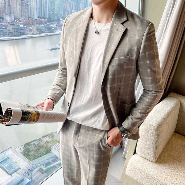 2020 новый плед костюм мужчины groom свадебные костюмы для мужчин вскользь тонкий 2 шт набор смокинг street wear мужской одежды terno костюм, White;black
2020 новый плед костюм мужчины groom свадебные костюмы для мужчин вскользь тонкий 2 шт набор смокинг street wear мужской одежды terno костюм, White;black