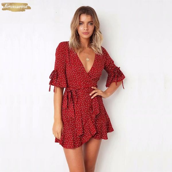 summer dress above knee boho red polka dot short sleeve v neck wrap dress slim vestidos women dress 326, Black;gray
summer dress above knee boho red polka dot short sleeve v neck wrap dress slim vestidos women dress 326, Black;gray
