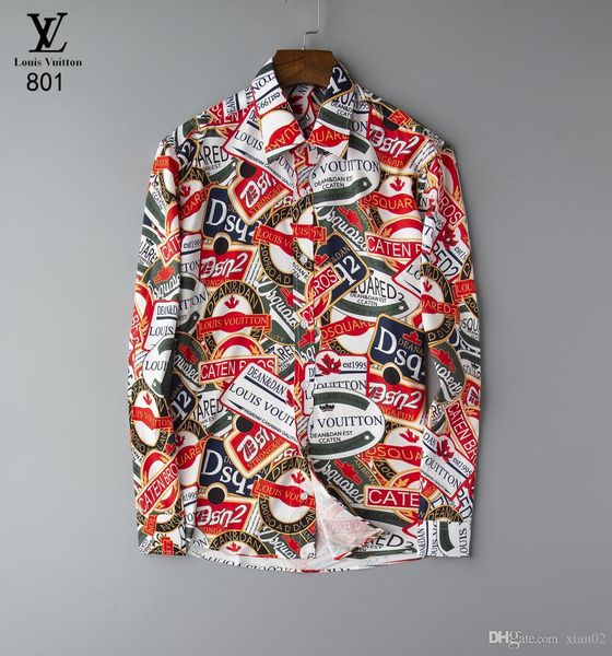 2019 new logistics fashion chemises de marque pour hommes luxury long sleeve shirts medusa shirt english alphabet pattern, White;black
2019 new logistics fashion chemises de marque pour hommes luxury long sleeve shirts medusa shirt english alphabet pattern, White;black