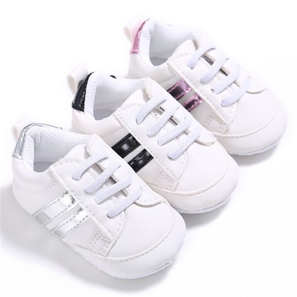 2020 baby shoes newborn boys girls two striped first walkers kids toddlers lace up pu leather soft soles sneakers 0-18 months
2020 baby shoes newborn boys girls two striped first walkers kids toddlers lace up pu leather soft soles sneakers 0-18 months