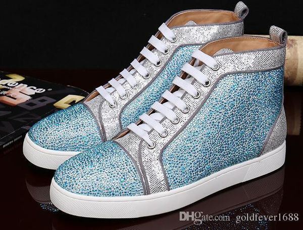 drop shipping new casual luxurious casual walking shoes,men fashion high red bottom crystal sneaker shoes rhinestone outdoor train, Black
drop shipping new casual luxurious casual walking shoes,men fashion high red bottom crystal sneaker shoes rhinestone outdoor train, Black