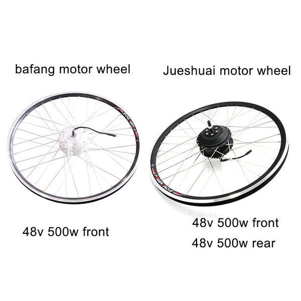 

48v 500w ebike kit bafang 8fun front rear hub motor wheel for bicycle electric bike conversion kit motor wheel brushless gear