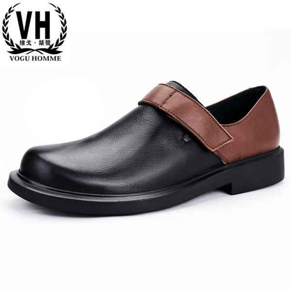 big size mens shoes genuine leather thick bottom round head business casual shoes men cowhide spring autumn winter, Black
big size mens shoes genuine leather thick bottom round head business casual shoes men cowhide spring autumn winter, Black