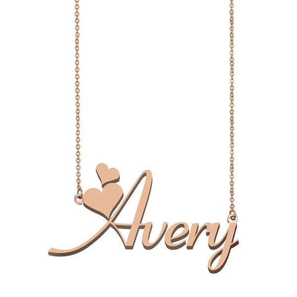 Avery Name Necklace Pendant for Women Girlfriend Gifts Custom Nameplate Children Best Friends Jewelry 18k Gold Plated Stainless Steel, Silver
Avery Name Necklace Pendant for Women Girlfriend Gifts Custom Nameplate Children Best Friends Jewelry 18k Gold Plated Stainless Steel, Silver