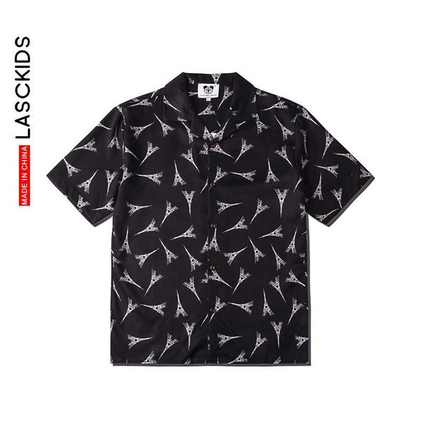lasckisd printed men shirt hawaiian short sleeve summer casual beach shirt male black kl105, White;black
lasckisd printed men shirt hawaiian short sleeve summer casual beach shirt male black kl105, White;black