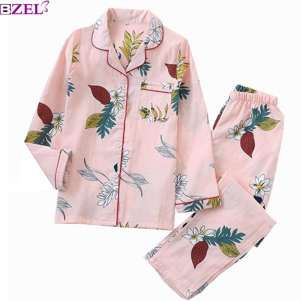 spring new ladies pajamas set floral printed 100% gauze cotton turn-down collar long sleeve trousers comfort soft household wear, Blue;gray
spring new ladies pajamas set floral printed 100% gauze cotton turn-down collar long sleeve trousers comfort soft household wear, Blue;gray