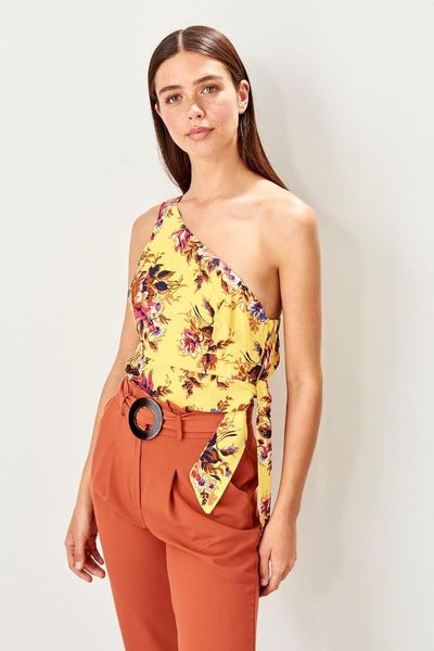 модная укороченная блуза с желтым рисунком twoss19ap0254, White
модная укороченная блуза с желтым рисунком twoss19ap0254, White