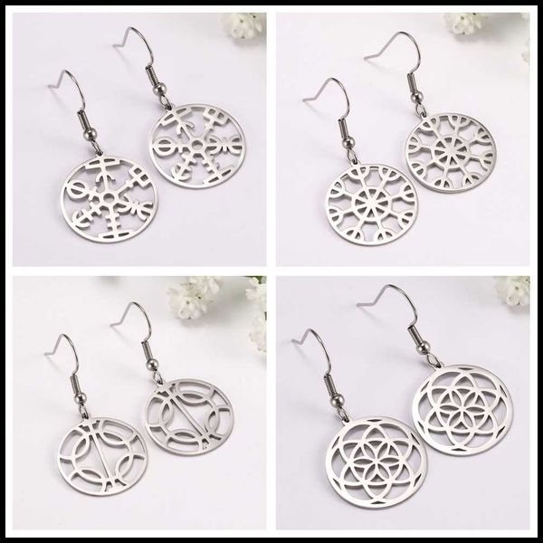 teamer stainless steel flower of life dangle earrings for women protection dream wish round drop love fashion earring jewelry, Silver
teamer stainless steel flower of life dangle earrings for women protection dream wish round drop love fashion earring jewelry, Silver