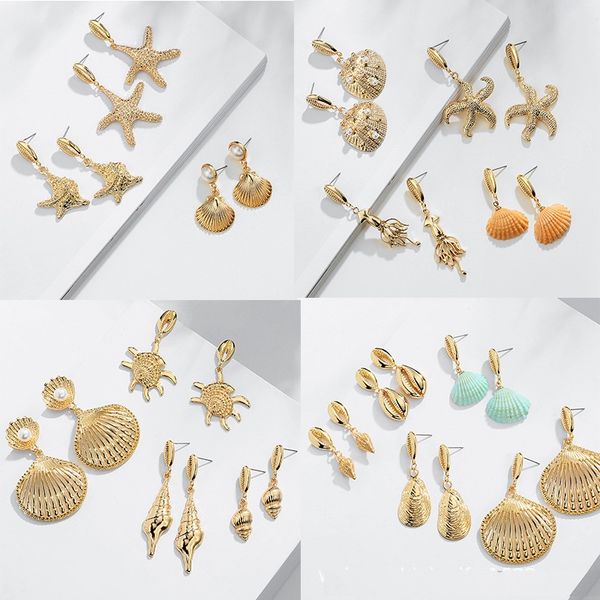 vintage gold earrings for women 2019 coin brincos geometric drop earring big diy wedding irregular shell starfish beach jewelry, Silver
vintage gold earrings for women 2019 coin brincos geometric drop earring big diy wedding irregular shell starfish beach jewelry, Silver