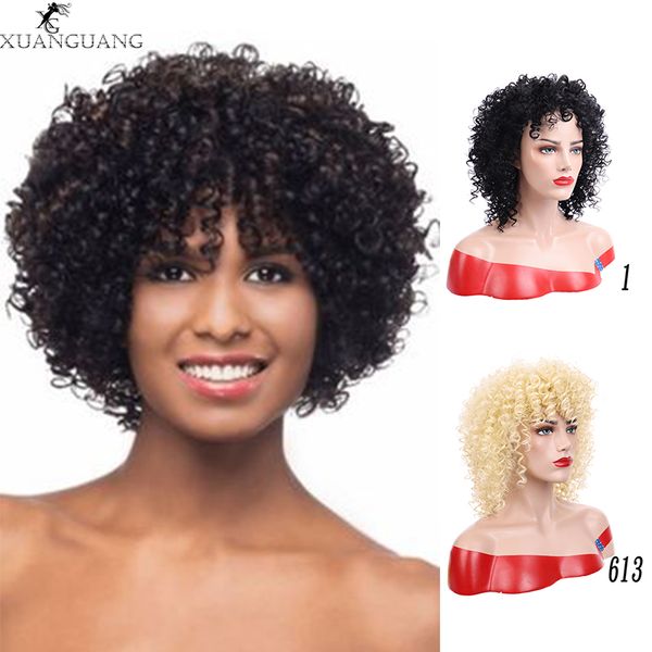 xuanguang 14 inch curly short wigs for black women heat resistant synthetic hair wigs
xuanguang 14 inch curly short wigs for black women heat resistant synthetic hair wigs