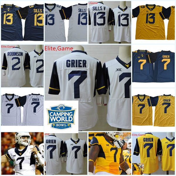 mens ncaa west virginia mountaineers will grier football jerseys #2 kenny robinson #13 david sills v west virginia mountaineers jersey s-3xl, Black
mens ncaa west virginia mountaineers will grier football jerseys #2 kenny robinson #13 david sills v west virginia mountaineers jersey s-3xl, Black