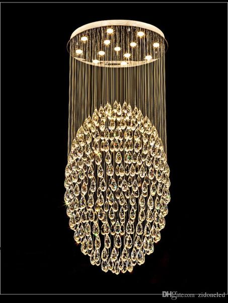 modern clear k9 crystal chandelier lighting stair pendant light for l villa hall duplex villa stair stainless steel lighting
modern clear k9 crystal chandelier lighting stair pendant light for l villa hall duplex villa stair stainless steel lighting