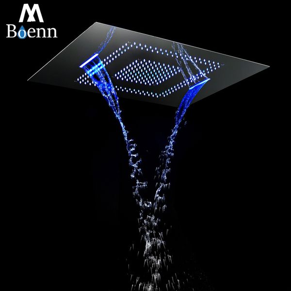 ceiling mounted square rainfall shower head 600*800mm big water flow waterfall showerhead phone control led color for bathroom
ceiling mounted square rainfall shower head 600*800mm big water flow waterfall showerhead phone control led color for bathroom