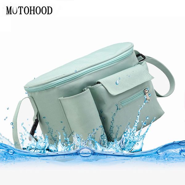 Motohood Diaper Bag Mummy Maternity Baby Bags Waterproof Travel Baby Nappy Changing Backpack Women Insulated Lunch Bag Stroller