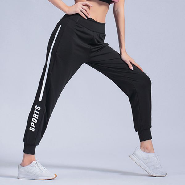 female sportswear trousers quick dry running pants yoga pants loose breathable women elastic waist sports training jogging, Black;blue
female sportswear trousers quick dry running pants yoga pants loose breathable women elastic waist sports training jogging, Black;blue