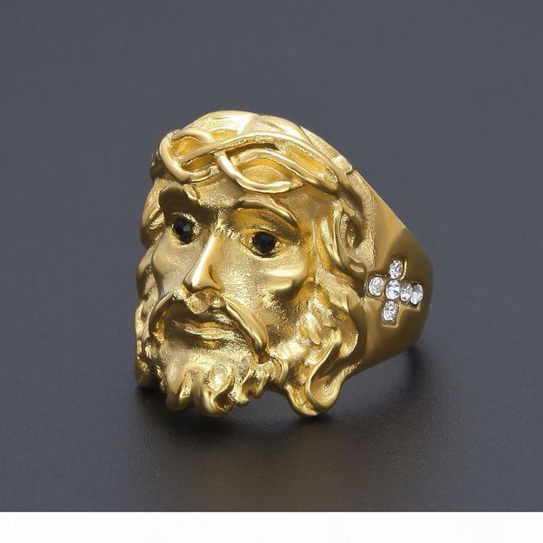 men hip hop ring color retaining jesus cross cz jesus head ring gold plated stainless steel simulate dimond iced out rings, Golden;silver
men hip hop ring color retaining jesus cross cz jesus head ring gold plated stainless steel simulate dimond iced out rings, Golden;silver