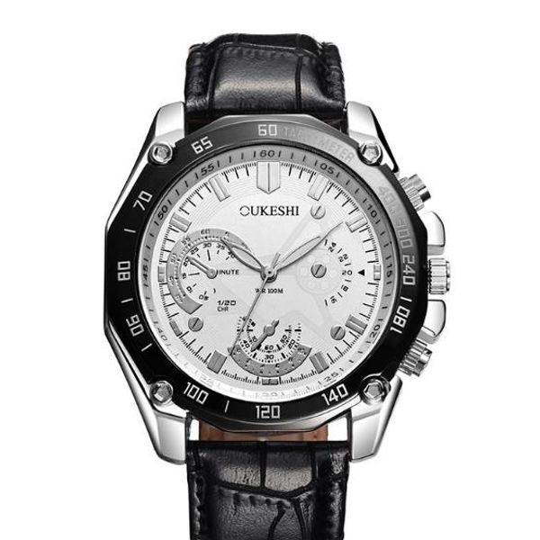 new three-eye simulation leather business men's watches waterproof men's watches fashion watches waterproof leather pin buckle, Slivery;brown
new three-eye simulation leather business men's watches waterproof men's watches fashion watches waterproof leather pin buckle, Slivery;brown