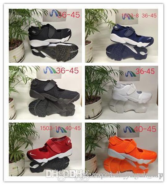 2019 new men and women air rift shoes men ninja shoes lady's outdoor sports sandals, Black;red