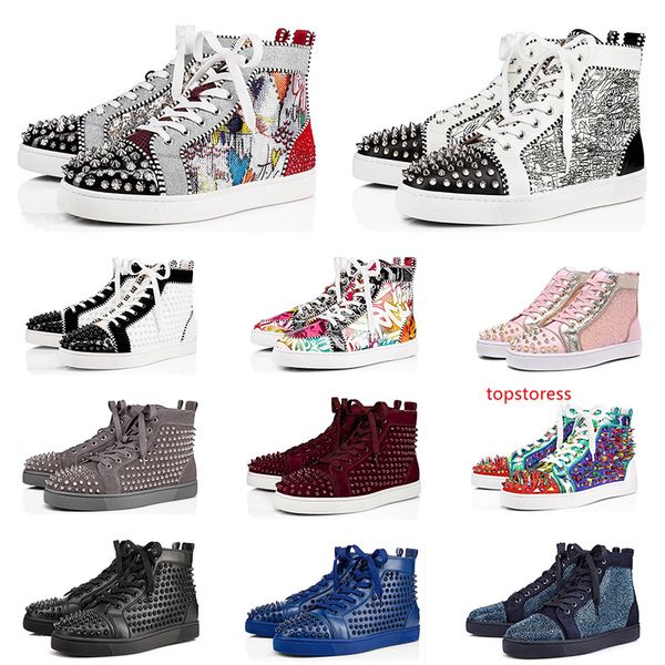 2020 designer shoes for men women fashion spike sneakers triple black white red suede leather mens trainer flat bottoms luxury shoe
2020 designer shoes for men women fashion spike sneakers triple black white red suede leather mens trainer flat bottoms luxury shoe