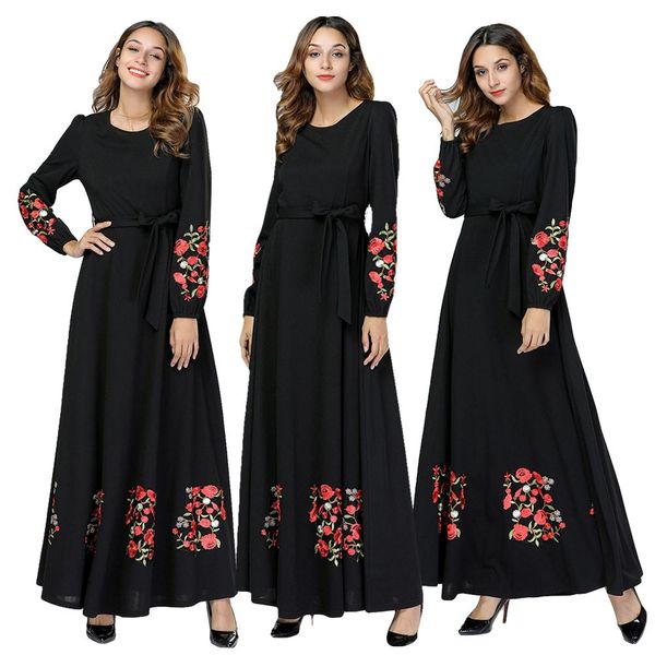 muslim women embroidery long maxi dress jilbab dubai kaftan robe abaya cocktail elegant ankle-length long sleeve spring fashion, Red
muslim women embroidery long maxi dress jilbab dubai kaftan robe abaya cocktail elegant ankle-length long sleeve spring fashion, Red