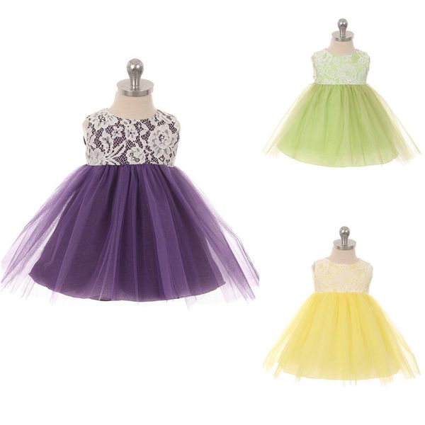 2019 new wholesale lovely purple flower girl dresses tulle lace bodice jewel neck zipper back bow custom made baby wear baby gowns, White;blue
2019 new wholesale lovely purple flower girl dresses tulle lace bodice jewel neck zipper back bow custom made baby wear baby gowns, White;blue