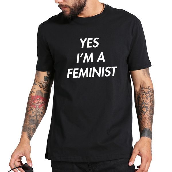 yes i'm a feminist short sleeve shirt crew neck 100% cotton comfortable breathable t-shirt men personality tee shirt us size, White;black
yes i'm a feminist short sleeve shirt crew neck 100% cotton comfortable breathable t-shirt men personality tee shirt us size, White;black