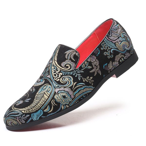 men flower pattern casual shoes slip on art embroidering loafer shoes big size slip-on man flats for fashion guys zy484, Black
men flower pattern casual shoes slip on art embroidering loafer shoes big size slip-on man flats for fashion guys zy484, Black