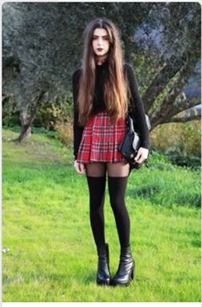women high waist skater flared red check plaid pleated short mini skirt shorts, Black
women high waist skater flared red check plaid pleated short mini skirt shorts, Black