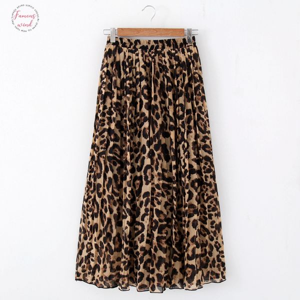 fashion women summer beach leopard casual chiffon max skirt pleated leopard long skirt ladies elastic waist long skirt, Black
fashion women summer beach leopard casual chiffon max skirt pleated leopard long skirt ladies elastic waist long skirt, Black