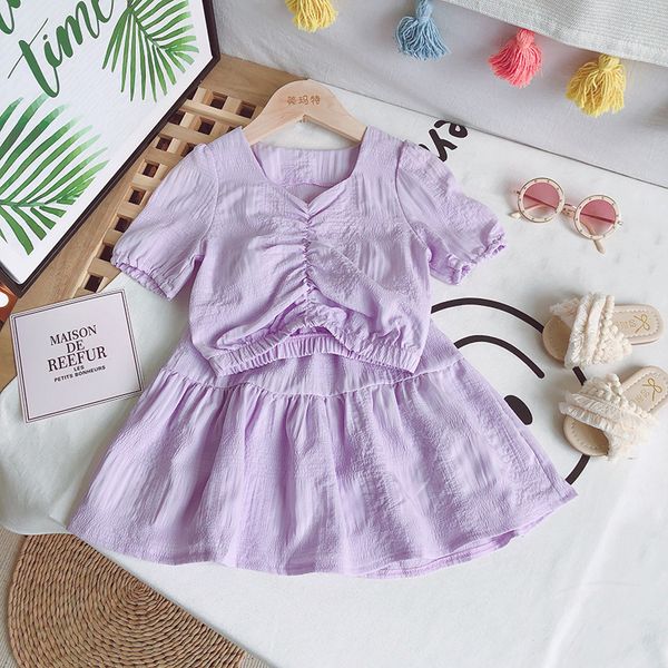 baby kids girls 2pcs clothes set cute summer toddler infant v neck shirts casual skirt cotton casual outfits 2-7y, White
baby kids girls 2pcs clothes set cute summer toddler infant v neck shirts casual skirt cotton casual outfits 2-7y, White