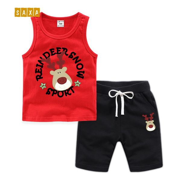 children's sleeveless vest set summer cartoon animal children's set 100% cotton boy girl christmas vest + shorts baby, White
children's sleeveless vest set summer cartoon animal children's set 100% cotton boy girl christmas vest + shorts baby, White