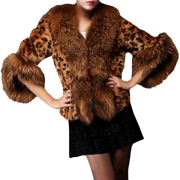 autumn winter women faux fur coat leopard fluffy jacket coat plus size 2xl outerwear turn down short female, Black
autumn winter women faux fur coat leopard fluffy jacket coat plus size 2xl outerwear turn down short female, Black