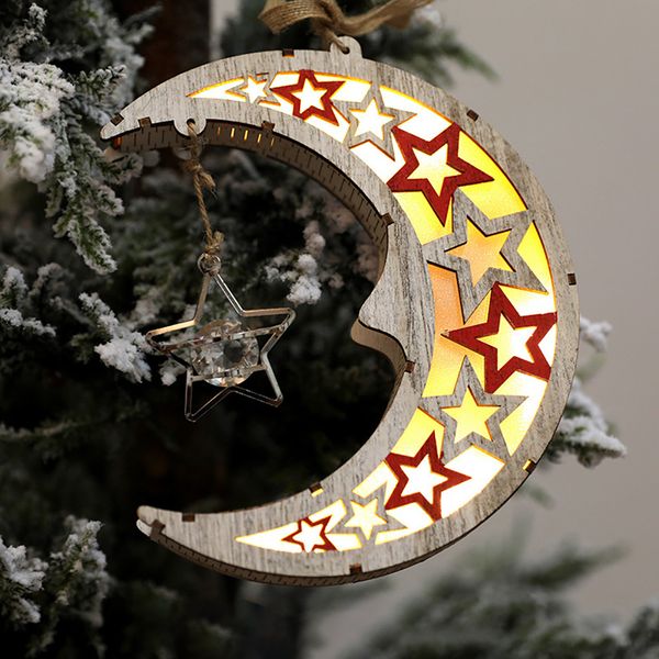 moon shape christmas tree decorations party wooden charm glowing pendant christmas decorations for home nov#15
moon shape christmas tree decorations party wooden charm glowing pendant christmas decorations for home nov#15