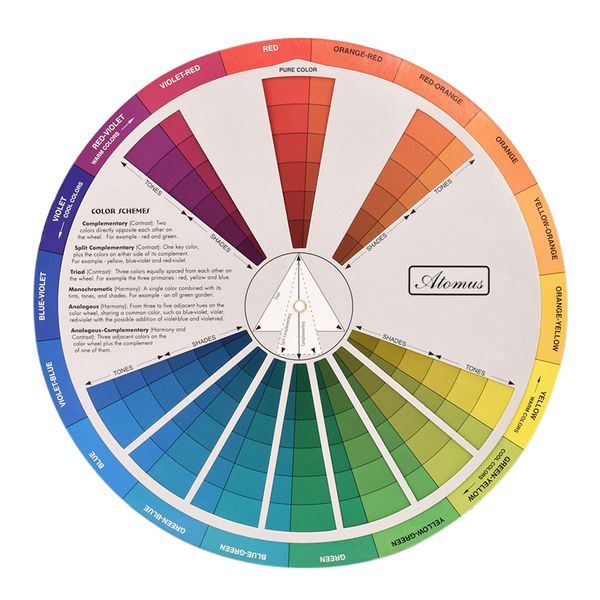 1pcs colour wheel, paint mixing learning guide art class teaching tool for makeup blending board chart color mixed guide mix colours
1pcs colour wheel, paint mixing learning guide art class teaching tool for makeup blending board chart color mixed guide mix colours