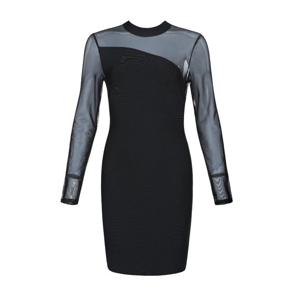 solid nude long sleeve mesh black bandage dress 2019 designer fashion dress vestido, Black;gray
solid nude long sleeve mesh black bandage dress 2019 designer fashion dress vestido, Black;gray