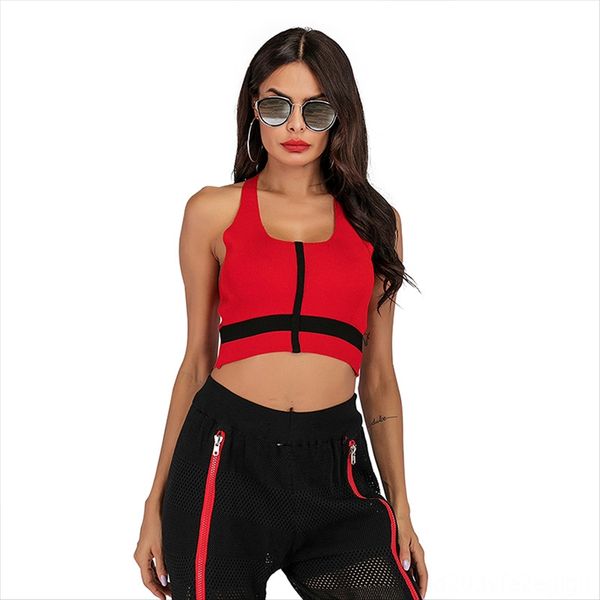 short navel vest camisole sling sling shirt hollowed-out color matching vest women's slim suspender shirt, White
short navel vest camisole sling sling shirt hollowed-out color matching vest women's slim suspender shirt, White